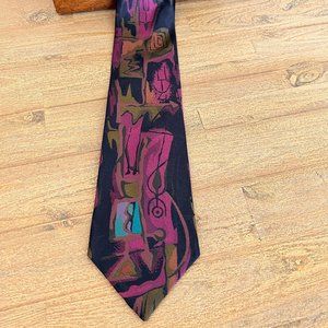 Pacc Silk Mens Necktie - Abstract